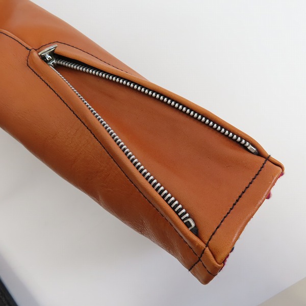 実際に弊社で買取させて頂いたSUGARCANE×MISTERFREEDOM/シュガーケーン×ミスターフリーダム MFSC Bronco Chanp レザージャケット SC80202/38の画像 8枚目