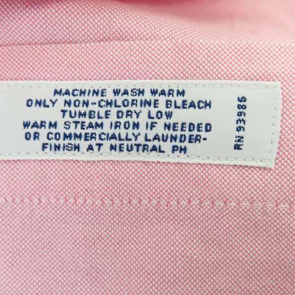 実際に弊社で買取させて頂いたBrooks Brothers/ブルックスブラザーズ 長袖 B.D.シャツ ピンク 16.5-33の画像 3枚目