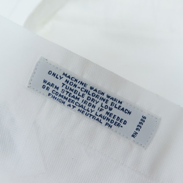 実際に弊社で買取させて頂いたBrooks Brothers/ブルックスブラザーズ B.D.シャツ ホワイト 17-33の画像 4枚目