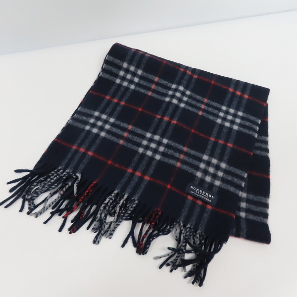 実際に弊社で買取させて頂いたBURBERRY LONDON/バーバリーロンドン カシミヤ チェック柄 マフラー