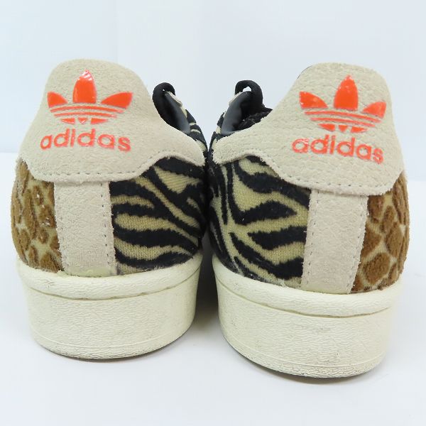 実際に弊社で買取させて頂いたadidas×atmos/アディダス×アトモス SUPERSTAR CRAZY ANIMAL PACK シューズ/スニーカー FY5232/23の画像 1枚目