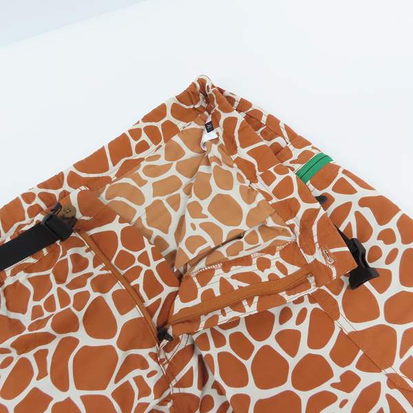 実際に弊社で買取させて頂いた【未使用】GRIP SWANY/グリップスワニー 20SS ATMOS別注 キリン柄ナイロンギアショーツ/XLの画像 5枚目