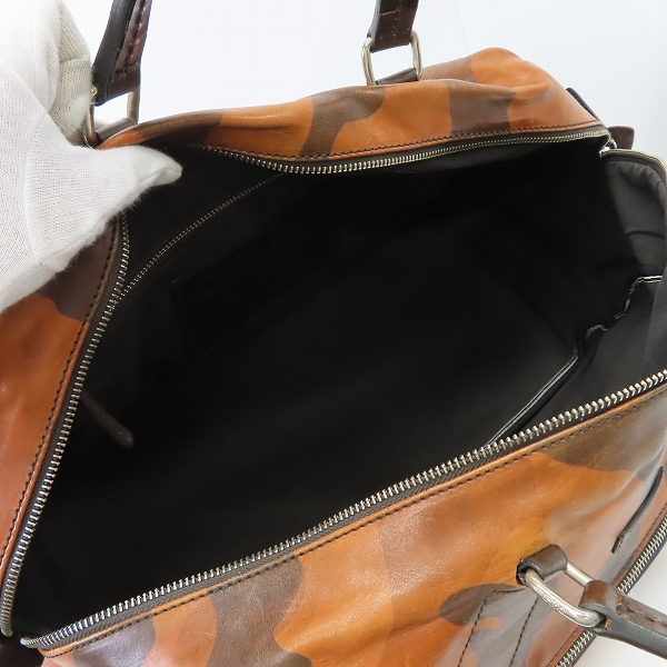 実際に弊社で買取させて頂いたDaniel&Bob/ダニエル＆ボブ 35周年 カモフラ柄/迷彩 レザーボストンバッグの画像 3枚目