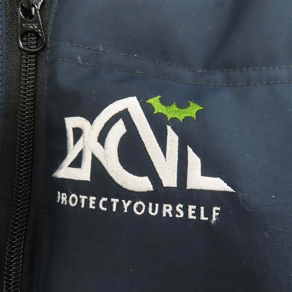 実際に弊社で買取させて頂いたBACK CHANNEL×NANGA/バックチャンネル×ナンガ HOODED DOWN JACKET ダウンジャケット ネイビー/Sの画像 3枚目