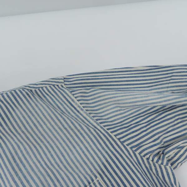 実際に弊社で買取させて頂いたSUGAR CANE/シュガーケーン インディゴタンガリー ストライプ ネルシャツ 長袖シャツ SC28442/Lの画像 7枚目