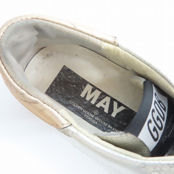実際に弊社で買取させて頂いたGOLDEN GOOSE/ゴールデングース MAY スニーカー G28WS127.E11/35の画像 4枚目