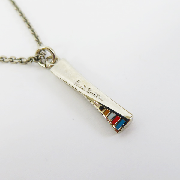 実際に弊社で買取させて頂いたPaul Smith/ポールスミス ロゴ入り 縦長ネックレスの画像 1枚目