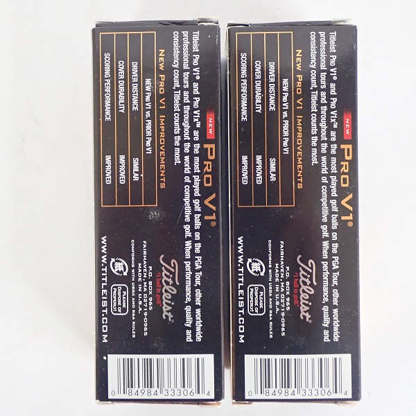 実際に弊社で買取させて頂いた【未使用】Titleist/タイトリスト PRO V1 ホワイト ゴルフボール 2スリーブ(6個)の画像 2枚目