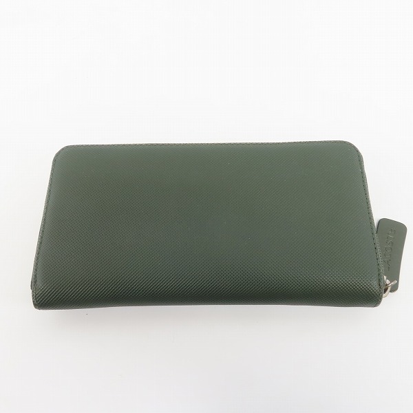 実際に弊社で買取させて頂いたLACOSTE/ラコステ ラウンドジップ/ファスナー ウォレット/財布の画像 1枚目