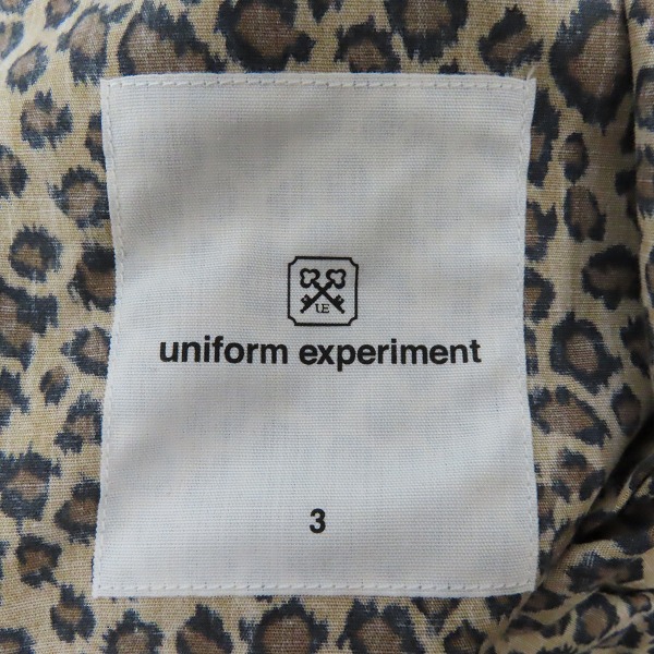実際に弊社で買取させて頂いた【未使用】uniform experiment/ユニフォームエクスペリメント 18SS LEOPARD EASY SHORTS/レオパード ショーツ UE-180016/3の画像 2枚目