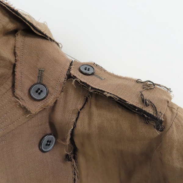 実際に弊社で買取させて頂いたDIET BUTCHER SLIM SKIN/ダイエット ブッチャースリムスキン gASP ダメージ加工 トレンチコート/1の画像 5枚目