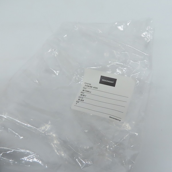 実際に弊社で買取させて頂いたDESCENDANT/ディセンダント 21AW MITCHELL BERET  ベレー帽 212ATDS-HT01の画像 9枚目