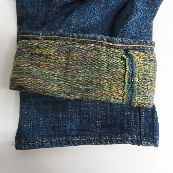 実際に弊社で買取させて頂いたSUGAR CANE×BEGIN/シュガーケーン×ビギン 砂糖黍 唄者モデル デニムパンツ/ジーンズ W32/L34の画像 6枚目