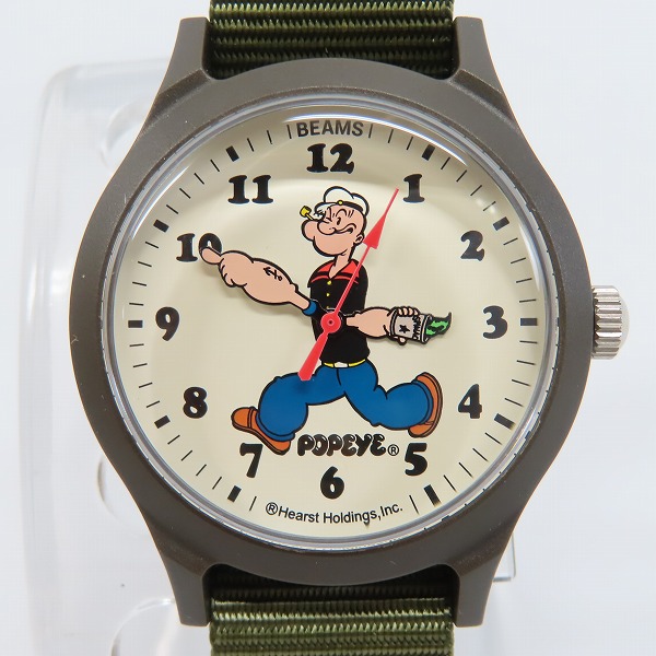 BEAMS POPEYE ポパイ 40周年記念 時計 BEAMS×POPEYE/ビームス×ポパイ Wrist Watch アナログ 腕時計【動作