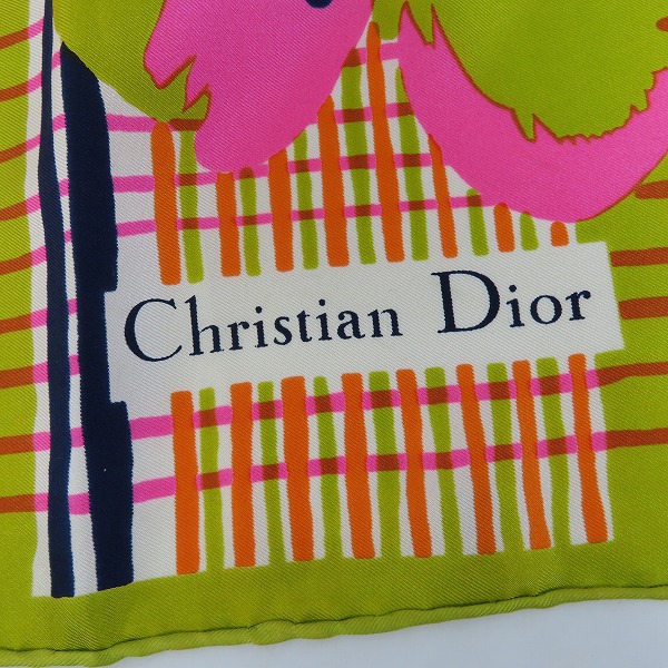 実際に弊社で買取させて頂いたChristian Dior/クリスチャン ディオール 花柄 スカーフの画像 1枚目