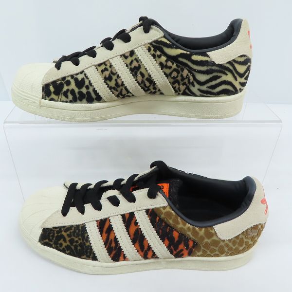 実際に弊社で買取させて頂いたadidas×atmos/アディダス×アトモス SUPERSTAR CRAZY ANIMAL PACK シューズ/スニーカー FY5232/23の画像 3枚目
