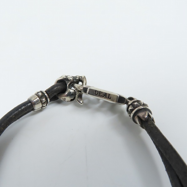 実際に弊社で買取させて頂いたDEAL DESIGN/ディールデザイン クロストップ レザー ブレスレットの画像 4枚目