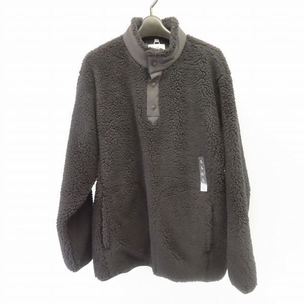 実際に弊社で買取させて頂いた【未使用】UNIQLO×White Mountaineering/ユニクロ フリースオーバーサイズプルオーバー (長袖) ブラック L