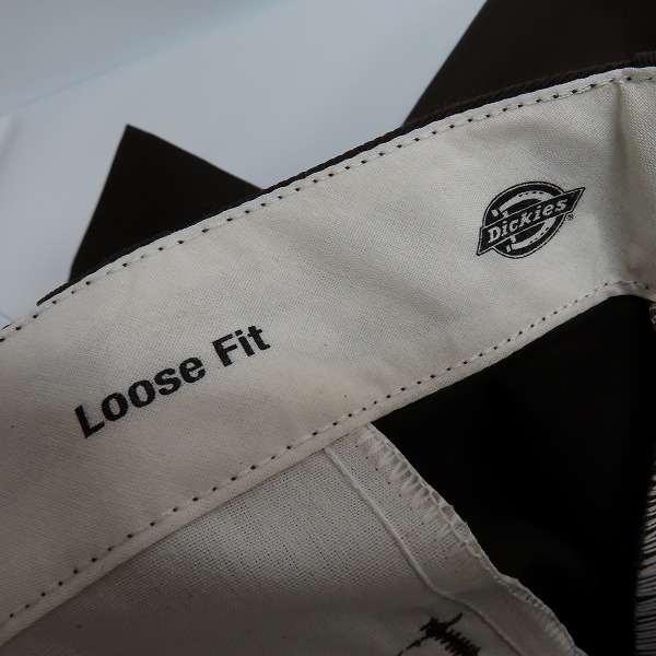 実際に弊社で買取させて頂いた【未使用】Dickies/ディッキーズ LOOSE FIT ワークパンツ ブラウン44×32の画像 4枚目