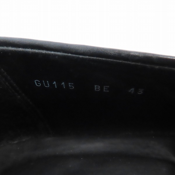 実際に弊社で買取させて頂いたGIORGIO ARMANI/ジョルジオアルマーニ Uチップ スリッポン レザーシューズ/43の画像 5枚目