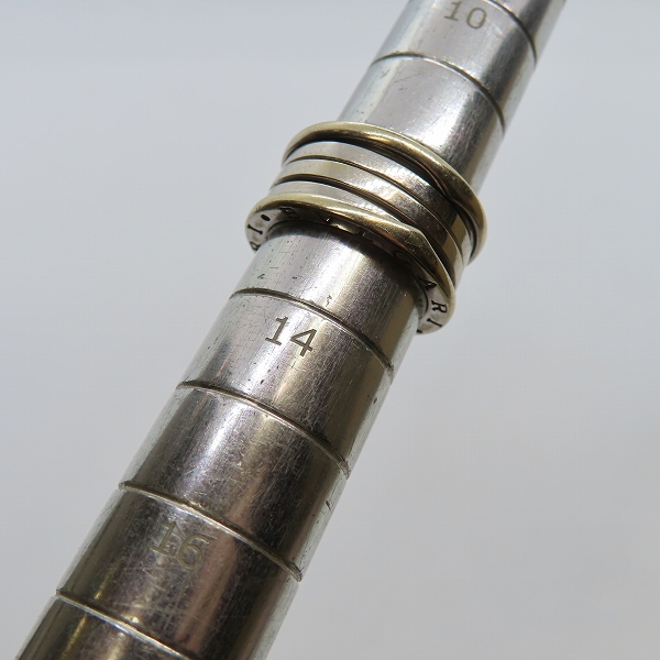 実際に弊社で買取させて頂いたBVLGARI/ブルガリ K18WG B-ZERO1/ビーゼロワン 3バンド リング/指輪 12.5号の画像 7枚目