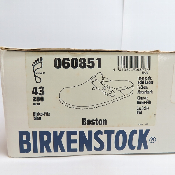 実際に弊社で買取させて頂いたBIRKENSTOCK/ビルケンシュトック BOSTON ボストン サンダル/43の画像 8枚目
