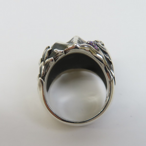 実際に弊社で買取させて頂いたBloodyMary/ブラッディマリー Obsession オブセッション リング 妄想 w/アメジスト 23.5-24号の画像 5枚目