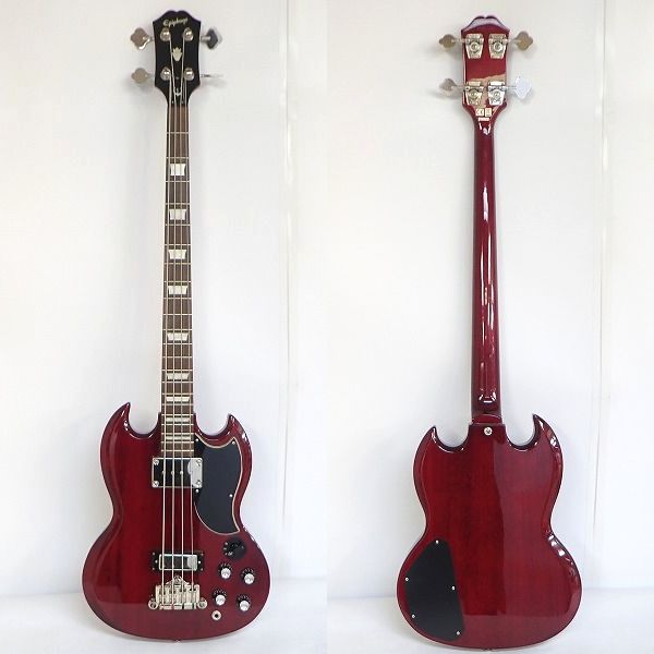 実際に弊社で買取させて頂いた★Epiphone/エピフォン EB-3 チェリー ロングスケール エレキベース ソフトケース付きの画像 1枚目