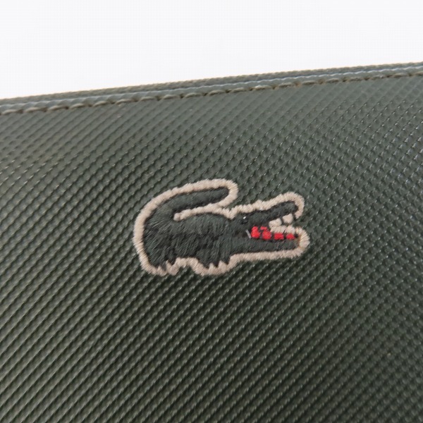 実際に弊社で買取させて頂いたLACOSTE/ラコステ ラウンドジップ/ファスナー ウォレット/財布の画像 7枚目
