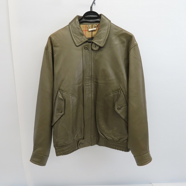 実際に弊社で買取させて頂いたBurberrys/バーバリー レザーブルゾン/L