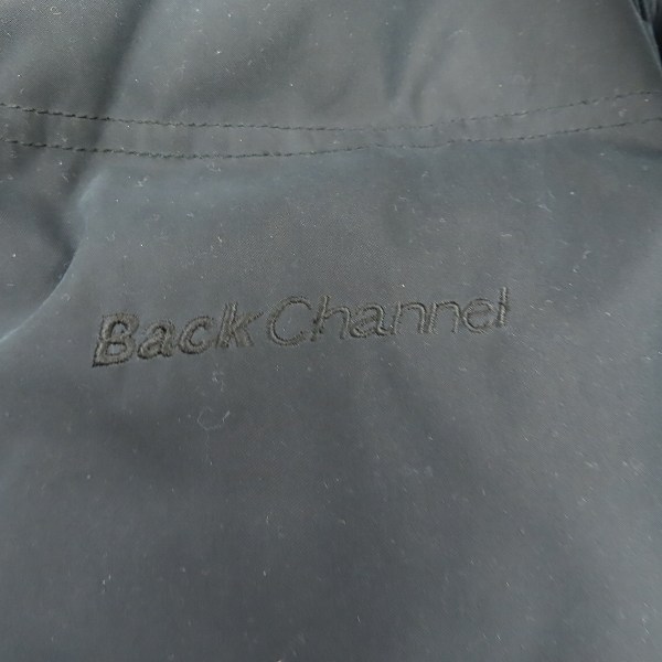 実際に弊社で買取させて頂いたBackChannel/バックチャンネル ロゴ ダウンジャケット ブラック/Mの画像 8枚目