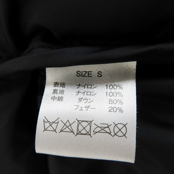 実際に弊社で買取させて頂いたBACK CHANNEL×NANGA/バックチャンネル×ナンガ HOODED DOWN JACKET ダウンジャケット ブラック/Sの画像 4枚目