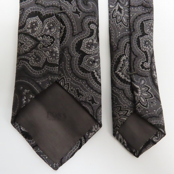実際に弊社で買取させて頂いたHUGO BOSS/ヒューゴボス ペイズリー柄 シルクネクタイの画像 2枚目