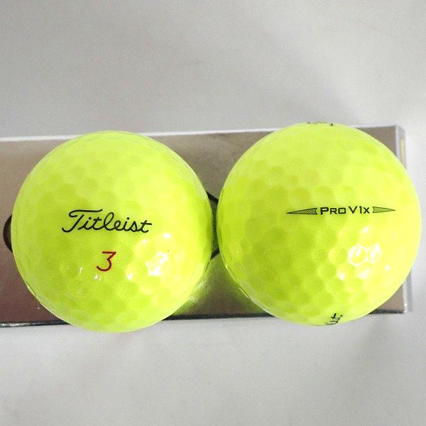 実際に弊社で買取させて頂いた【未使用】Titleist/タイトリスト PRO V1/ PRO V1x イエロー ゴルフボール 1ダースの画像 3枚目