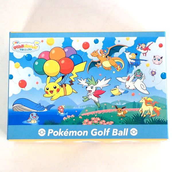 実際に弊社で買取させて頂いた【未使用】Titleist/タイトリスト PRO V1 Pokemon/ポケモン そらとぶピカチュウプロジェクト ゴルフボール6個セットの画像 3枚目