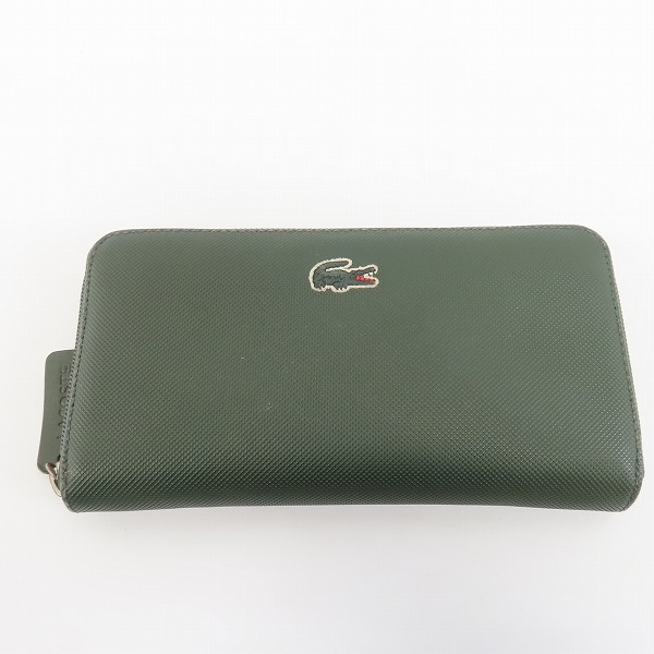 実際に弊社で買取させて頂いたLACOSTE/ラコステ ラウンドジップ/ファスナー ウォレット/財布