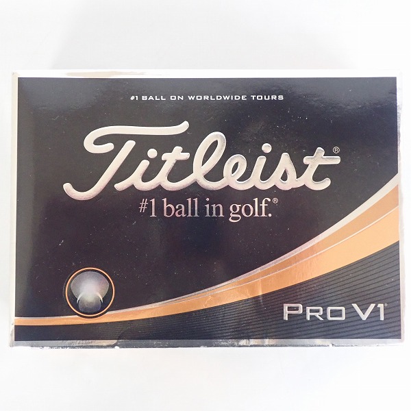 実際に弊社で買取させて頂いた【未使用/マーク入り】Titleist/タイトリスト PRO V1 ゴルフボール 1ダースの画像 2枚目