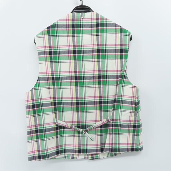 実際に弊社で買取させて頂いたBLACK FLEECE by Brooks Brothers/ブラックフリース ブルックスブラザーズ マドラスチェック ベスト/BB4の画像 1枚目