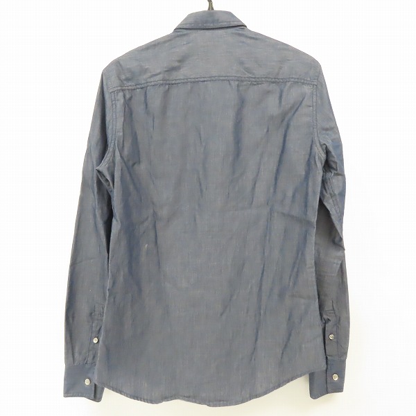 実際に弊社で買取させて頂いたARMANI EXCHANGE/アルマーニエクスチェンジ SLIM FIT インディゴ デニムシャツ/XSの画像 1枚目