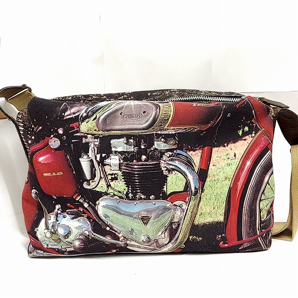 実際に弊社で買取させて頂いたPaul Smith/ポールスミス TRIUMPH 転写 ショルダーバッグの画像 1枚目