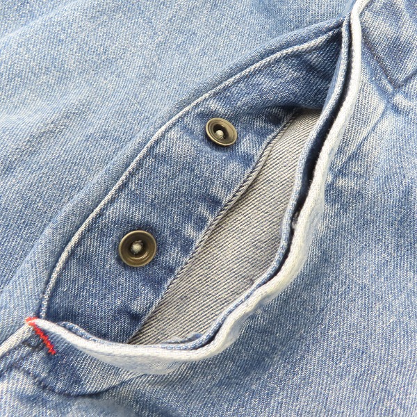 実際に弊社で買取させて頂いたDickies/ディッキーズ デニム オーバーオール/つなぎ/ツナギ 30×32の画像 4枚目