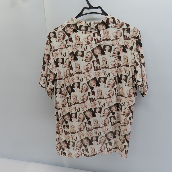 実際に弊社で買取させて頂いたHOLLYWOOD RANCH MARKET/ハリウッドランチマーケット マリリンモンロー総柄 半袖オープンカラーシャツ/2の画像 1枚目