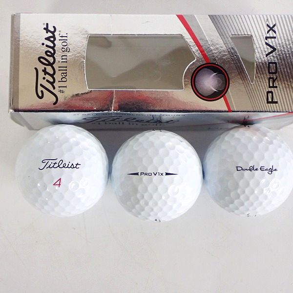 実際に弊社で買取させて頂いた【未使用/マーク入り】Titleist/タイトリスト PRO V1x ゴルフボール 3スリーブの画像 2枚目