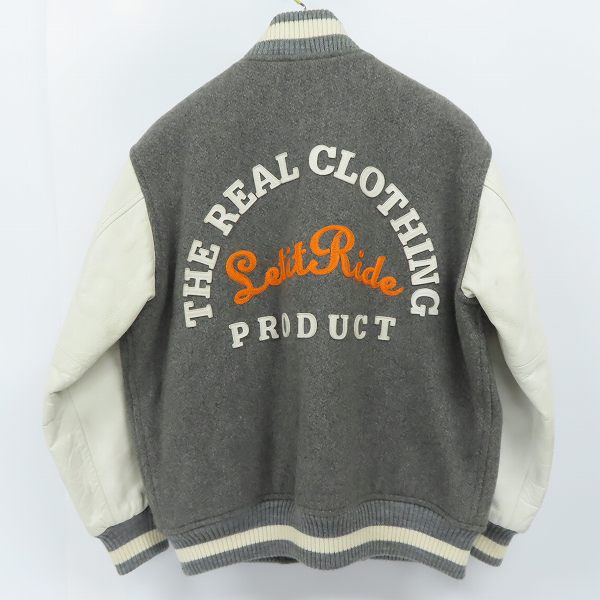 実際に弊社で買取させて頂いたLet it Ride/レットイットライド 袖レザースタジャン/ジャケット ELT-422/Ｍの画像 1枚目