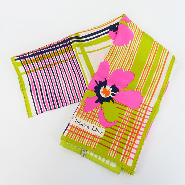 実際に弊社で買取させて頂いたChristian Dior/クリスチャン ディオール 花柄 スカーフ