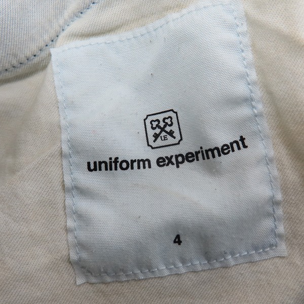実際に弊社で買取させて頂いたuniform experiment/ユニフォームエクスペリメント 16AW DAMAGED STRETCH SKINNY JEANS/ダメージデニム UE-167007/4の画像 2枚目