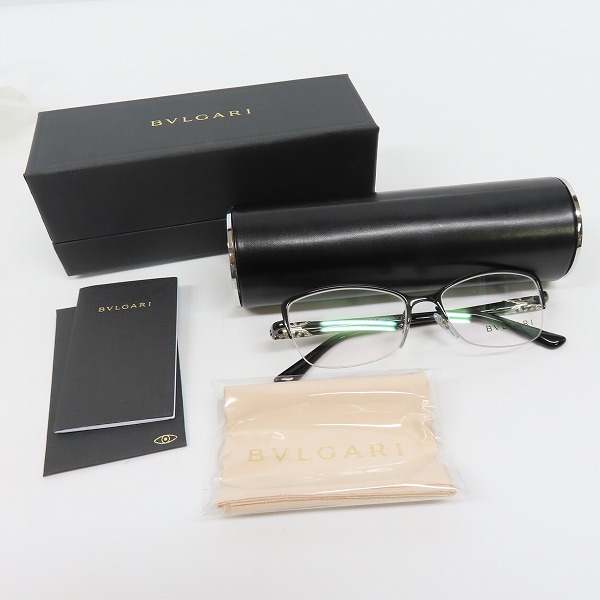 実際に弊社で買取させて頂いたBVLGARI/ブルガリ メガネフレーム アイウェア ブラック 2171-B 239の画像 8枚目