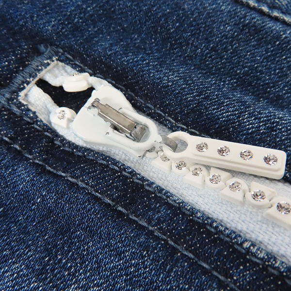 実際に弊社で買取させて頂いたuniform experiment/ユニフォームエクスペリメント 16AW DAMAGED STRETCH SKINNY JEANS/ダメージデニム UE-167007/4の画像 6枚目