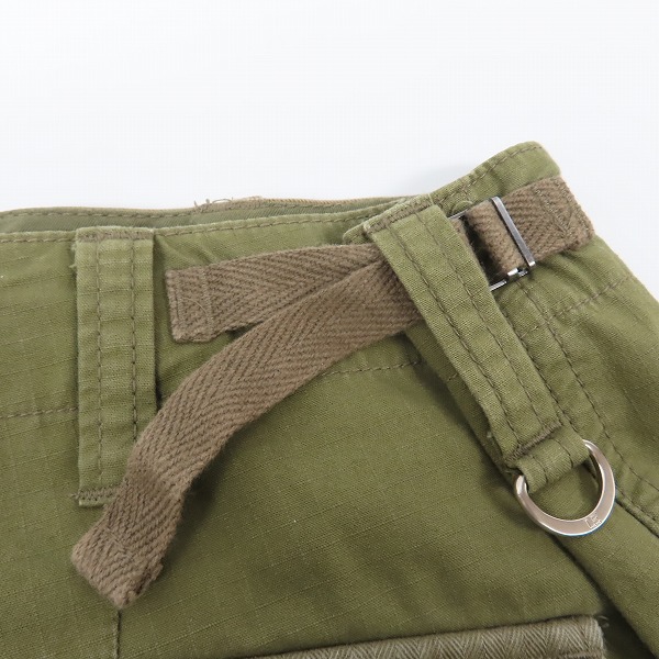 実際に弊社で買取させて頂いたuniform experiment/ユニフォームエクスペリメント 20AW FABRIC MIX CARGO PANTS カーゴパンツ UE-202005/3の画像 6枚目