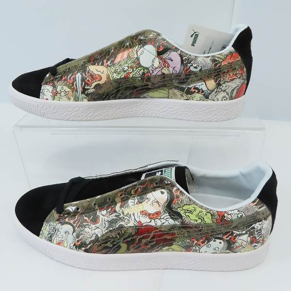 実際に弊社で買取させて頂いた【未使用】 atmos ×THREE TIDES TATTOO×PUMA/アトモス×スリー タイズ タトゥー×プーマ SUEDE スニーカー 381246-01/28.5の画像 3枚目